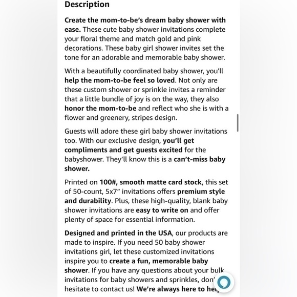 Baby Shower Invitations & Envelopes - Picture 7 of 10